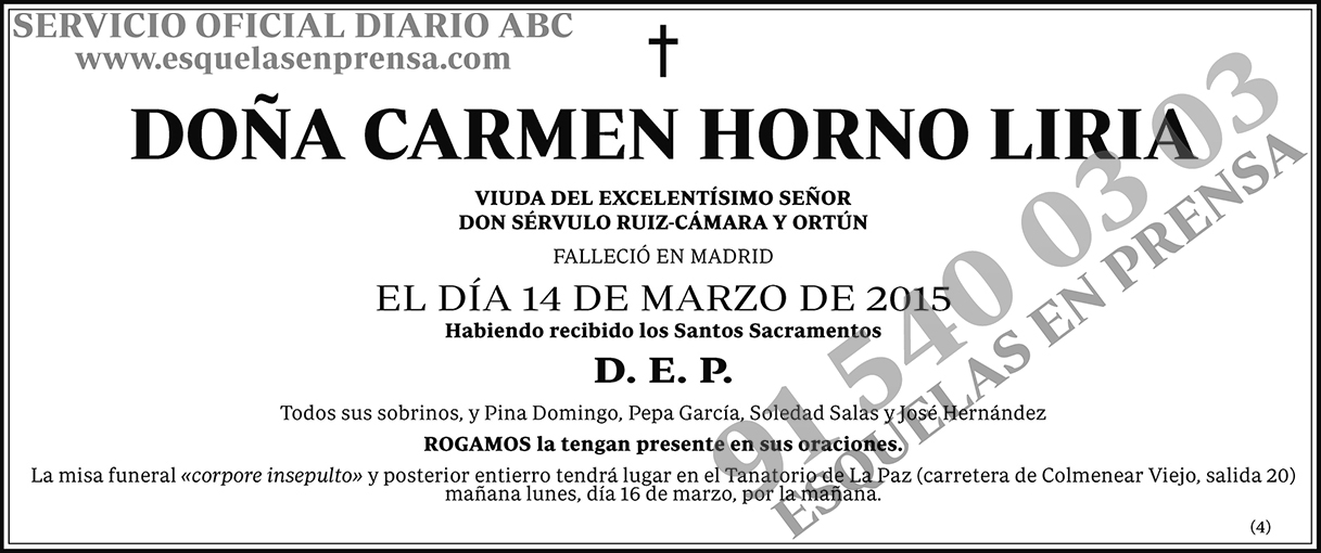 Carmen Horno Liria